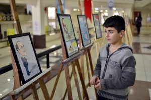 Bursa'da 1. Uluslararası Karikatür Yarışması'nda sona doğru
