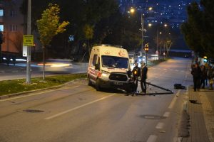 Bursa'da hasta taşıyan 112 ambulansı kaza yaptı