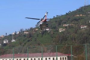 Cumhurbaşkanı Erdoğan, Ayder'i havadan inceledi