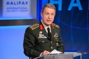 Toplantıda skandal Hulusi Akar fotoğrafı!