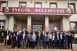 Aktaş, Bursa İneg&ouml;l Belediyesi personeliyle vedalaştı