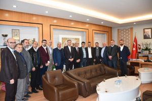 Bursa İneg&ouml;l'de Alper Taban'a hayırlı olsun ziyaretleri s&uuml;r&uuml;yor