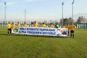 Yerli otomobile Bursa'da sporcu desteği