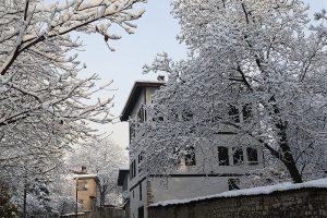 Safranbolu'da kar güzelliği