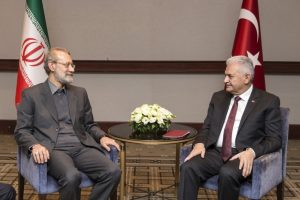Yıldırım İran Meclis Başkanı ile bir araya geldi