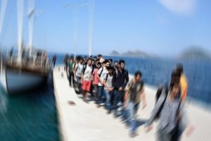 Muğla'da ka&ccedil;maya &ccedil;alışan 45 g&ouml;&ccedil;men yakalandı