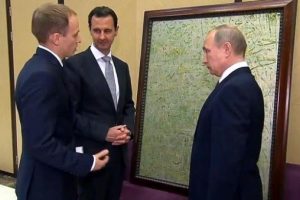 Esad'dan Putin'e yağlı boya tablo hediyesi