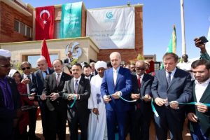 Kurtulmuş Sudan'da T&uuml;rk K&uuml;lt&uuml;r Merkezi'nin a&ccedil;ılışını yaptı