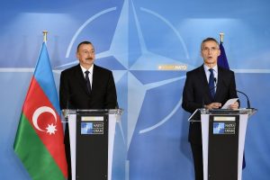 Aliyev, Stoltenberg ile g&ouml;r&uuml;şt&uuml;
