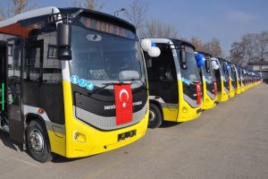 Bursa İneg&ouml;l'e 110 yeni halk otob&uuml;s&uuml;