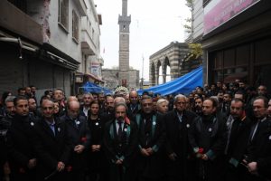 Tahir El&ccedil;i &ouml;l&uuml;m&uuml;n&uuml;n ikinci yılında vurulduğu yerde anıldı