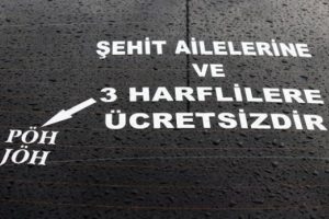 Bu taksici onlardan para almıyor! '&Uuml;&ccedil; harflilere &uuml;cretsiz'