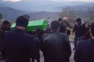 Şehit iş&ccedil;i son yolculuğuna uğurlandı