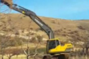 İş makinelerine sabah sporu