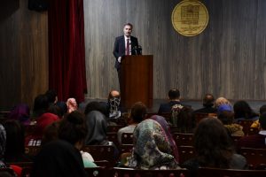 Bursa İneg&ouml;l Belediye Başkanı Taban &ouml;ğrencilerle bir araya geldi