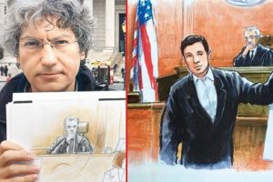 İşte Zarrab davasının ressamı