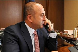 Bakan &Ccedil;avuşoğlu Caferi ile g&ouml;r&uuml;şt&uuml;