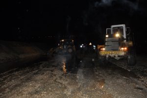 Bursa'da İneg&ouml;l-Yenişehir karayolunda &ccedil;&ouml;kme