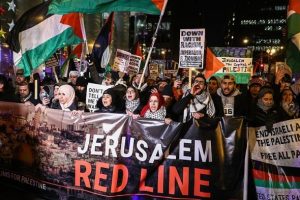 ABD'nin Kudüs kararı Chicago'da protesto edildi