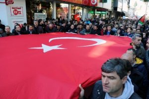 Samsun'da Kud&uuml;s protestosu