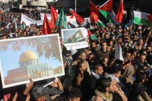 Amman'da onbinler Kud&uuml;s i&ccedil;in eylem yaptı