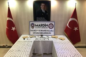Mardin' de tarihi eser ka&ccedil;ak&ccedil;ısı yakalandı
