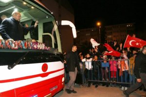Erdoğan, Sivas'tan ayrıldı