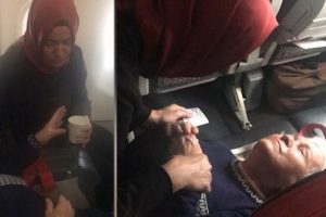 Bakan Kaya'dan u&ccedil;akta fenalaşan yaşlı kadına m&uuml;dahale