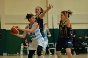 Bursa B&uuml;y&uuml;kşehir Belediyespor BUDO Kadın Basketbol takımı fark attı