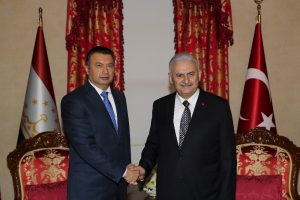 Başbakan Yıldırım, Tacikistanlı mevkidaşıyla g&ouml;r&uuml;şt&uuml;