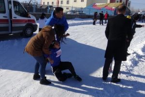 Eksi 15 derecede bayıltan koşu