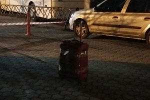 Bursa'nın İnegöl ilçesinde şüpheli bavul alarmı