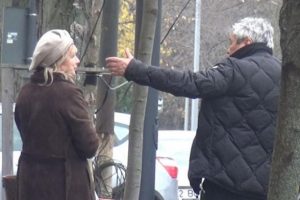 Lucescu ve eşi sokak ortasında kavga etti