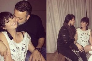 S&uuml;reyya Yal&ccedil;ın pastayı kılı&ccedil;la kesti