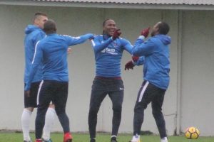 Trabzonspor'da neşeli antrenman
