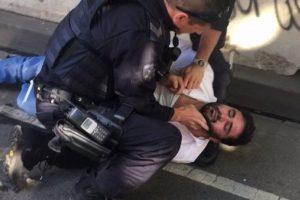 Avustralya'da ara&ccedil; yayaların arasına daldı