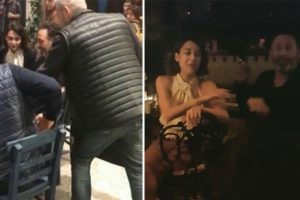 Merve &Ccedil;ağıran flaşlar patlayınca &ccedil;ıldırdı