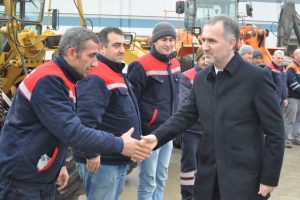 Bursa İneg&ouml;l karla m&uuml;cadeleye hazır