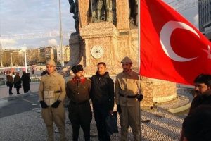 Taksim'de Sarıkamış n&ouml;beti