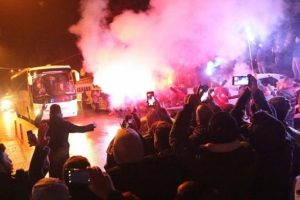 Trabzonspor'a coşkulu karşılama