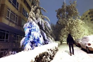Ankara beyaza b&uuml;r&uuml;nd&uuml;