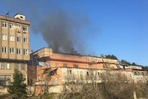 Deri imalathanesinde korkutan yangın
