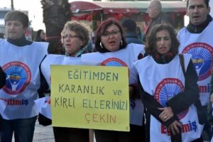 Eğitim İş'ten cinsel istismar protestosu
