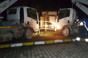 Elektrik trafosu patladı: 2 iş&ccedil;i yaralandı