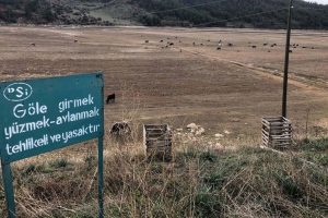 'G&ouml;le girmek yasaktır' yazıyor ama g&ouml;l yok!