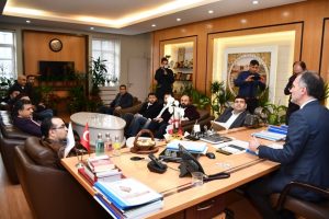 M&Uuml;SİAD'dan Bursa İneg&ouml;l Belediye Başkanı Taban'a ziyaret