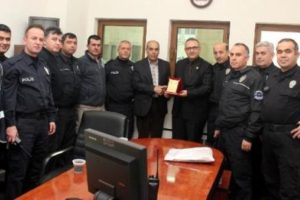Bursa'da 3 yıldır g&ouml;rev yapan polis memuru emekli oldu