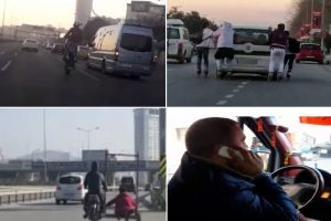 İstanbul trafiğinde pes dedirten g&ouml;r&uuml;nt&uuml;ler