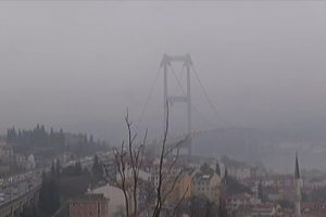 İstanbul'dan sis manzaraları