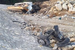 Beton pompası u&ccedil;urumdan yuvarlandı: 1 &ouml;l&uuml;